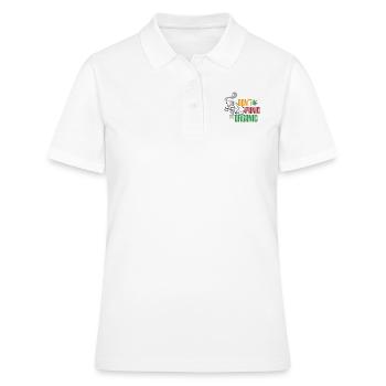 Ne paniquez pas, c'est la légalisation organique de la marijuana - Polo Femme - blanc - Devant - Ailine (174cm)