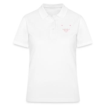 Split arrive bowling énonciations drôles quilles - Polo Femme - blanc - Devant - Ailine (174cm)