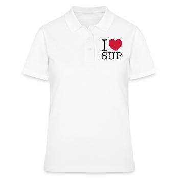 I Heart SUP - Polo Femme - blanc - Devant - Ailine (174cm)