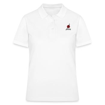 japon samouraï épées rouge soleil - Polo Femme - blanc - Devant - Ailine (174cm)