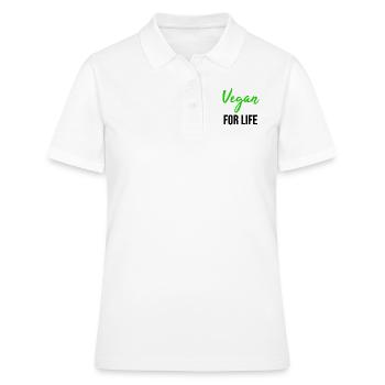 Vegan TShirt Vegan Vegan Cadeau environnemental - Polo Femme - blanc - Devant - Ailine (174cm)