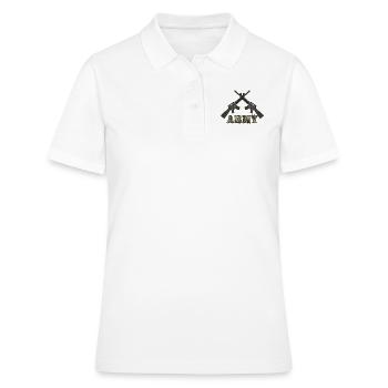 Arme militaire armée armée - Polo Femme - blanc - Devant - Ailine (174cm)