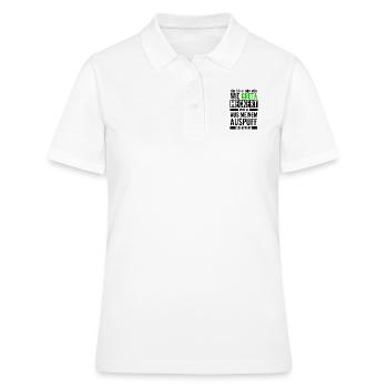 Ich stell mir vor wie Greta meckert wenn es aus .. - Frauen Polo Shirt - Weiß - Vorne - Ailine (174cm)