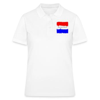 #néerlandais - Polo Femme - blanc - Devant - Ailine (174cm)
