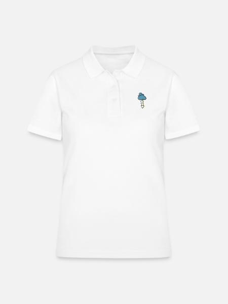 orage - Polo Femme - blanc