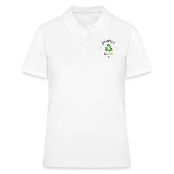 sauver la terre- écologie - Polo Femme - blanc - Devant - Ailine (174cm)