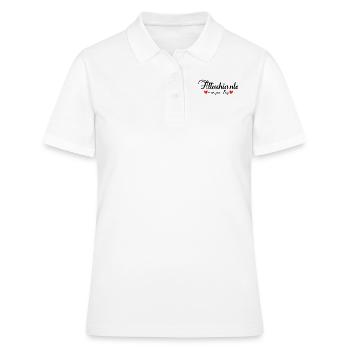 Attachiante mais pas trop cadeau femme fille ado - Polo Femme - blanc - Devant - Ailine (174cm)