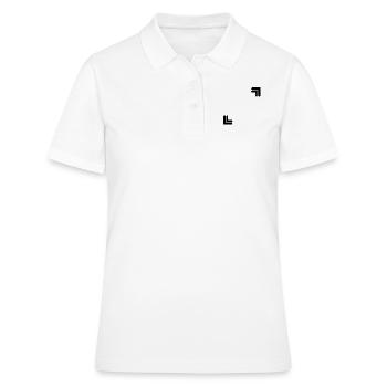 Coins noirs Deux coins de décoration cadre - Polo Femme - blanc - Devant - Ailine (174cm)