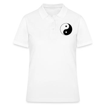 Yin yang - Polo Femme - blanc - Devant - Ailine (174cm)