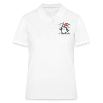 I´m not Short I´m Penguin Size - Frauen Polo Shirt - Weiß - Vorne - Ailine (174cm)