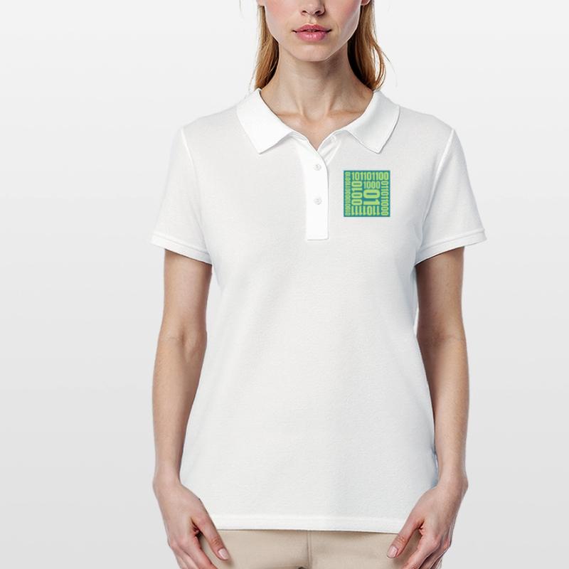Binary Code Program Language Women's Polo Shirt