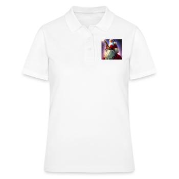 Père Noël Père Noël Noël - Polo Femme - blanc - Devant - Ailine (174cm)