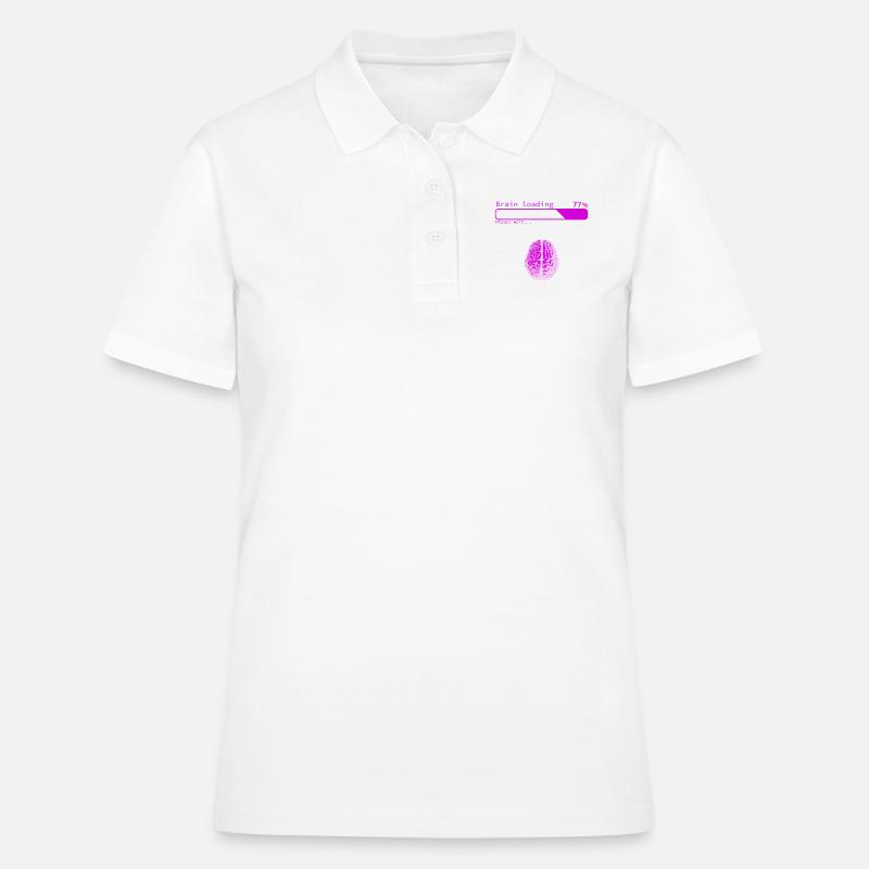 Brain Loading - Women's Polo Shirt - white