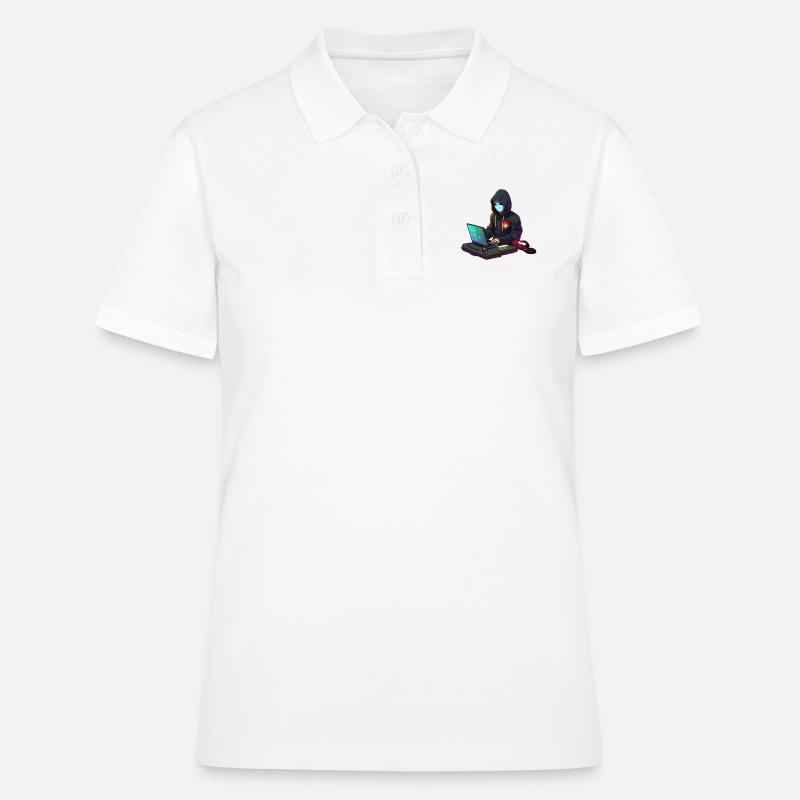 Codeur concentré - Polo Femme - blanc