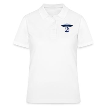 UFO-Angriff zum 2. Jahrestag - Frauen Polo Shirt - Weiß - Vorne - Ailine (174cm)