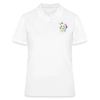 Pixelsmiley (en anglais seulement) - Polo Femme - blanc - Devant - Ailine (174cm)