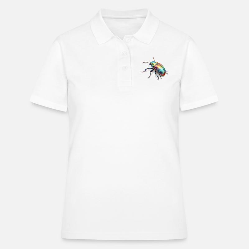Rainbow Bug - Women's Polo Shirt - white