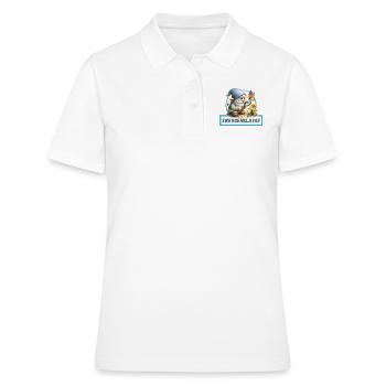 Conception de classe naine naine et papillon - Polo Femme - blanc - Devant - Ailine (174cm)