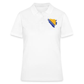 Bosnien Herzegowina - Frauen Polo Shirt - Weiß - Vorne - Ailine (174cm)