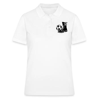 football rangers chaussure militaire ballon - Polo Femme - blanc - Devant - Ailine (174cm)