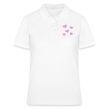 herzen herz - Frauen Polo Shirt - Weiß - Vorne - Ailine (174cm)