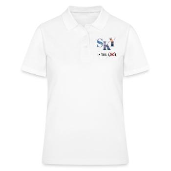 SKY IS NOT THE LIMIT - Women's Polo Shirt - white - Front - Ailine (174cm)