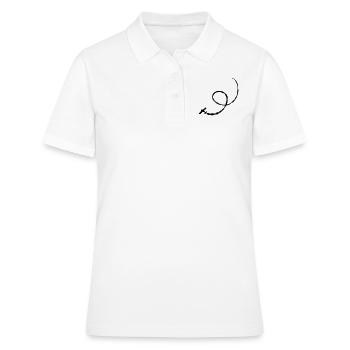 Stunt Flugzeug - Frauen Polo Shirt - Weiß - Vorne - Ailine (174cm)
