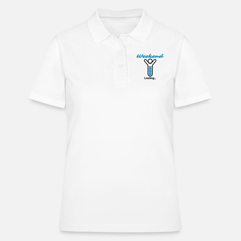 Week-end Loading ... - Polo Femme - blanc