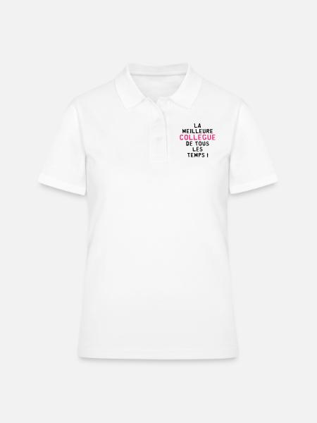 Collègue / Bureau / Travail / Collegue Entreprise - Polo Femme - blanc