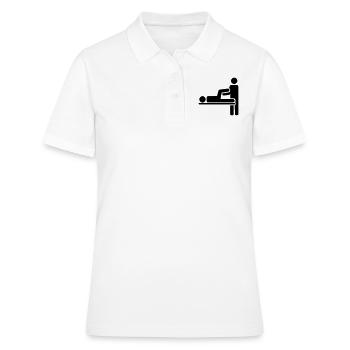 Physiotherapeut - Frauen Polo Shirt - Weiß - Vorne - Ailine (174cm)