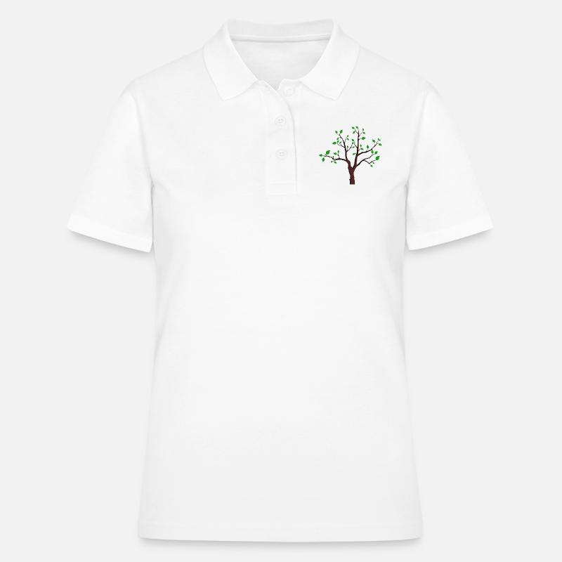 tree - Women's Polo Shirt - white