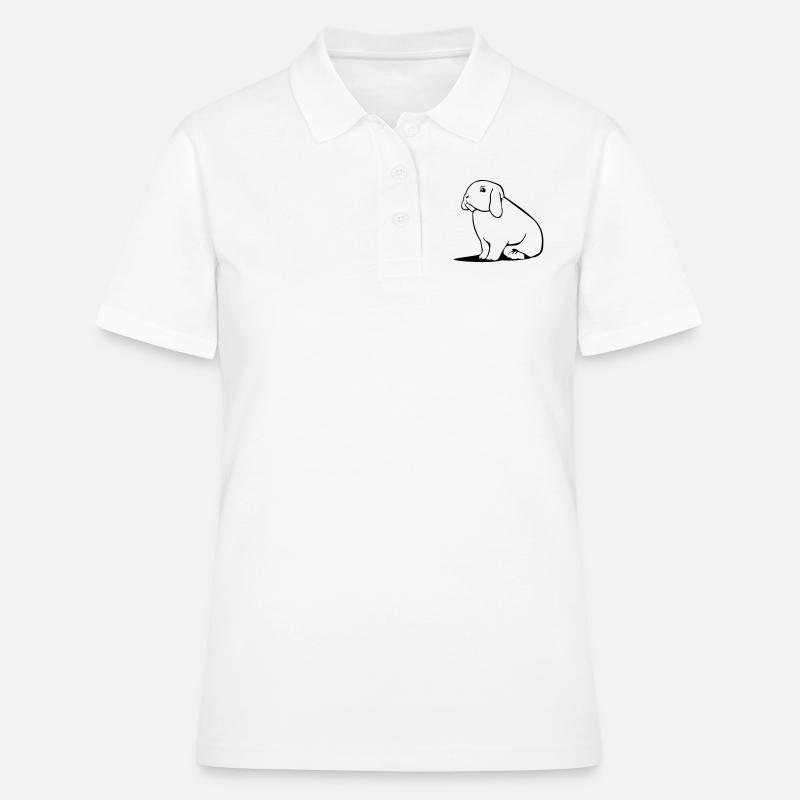 Dwarf Ram - Rabbit - Aries - Women's Polo Shirt - white
