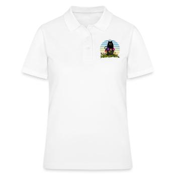 Cat - Women's Polo Shirt - white - Front - Ailine (174cm)
