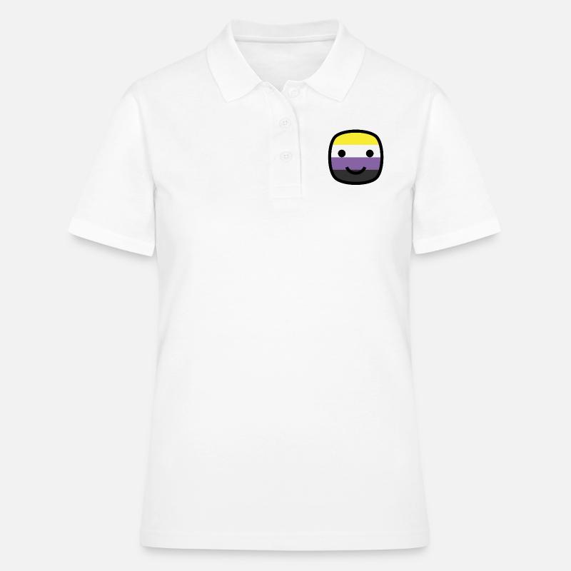 Always Smile Proudly! - Nonbinary Edition - Women's Polo Shirt - white