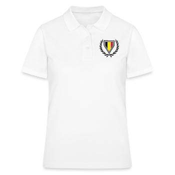 Belgique (Manteau des bras et de couronne de - Polo Femme - blanc - Devant - Ailine (174cm)