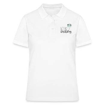 it's my birthday - Frauen Polo Shirt - Weiß - Vorne - Ailine (174cm)