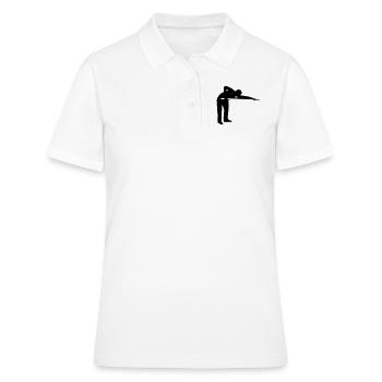 Billard - Frauen Polo Shirt - Weiß - Vorne - Ailine (174cm)