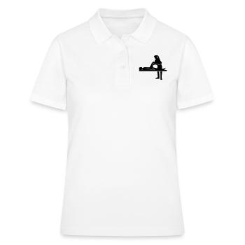 Physiothérapeute - Polo Femme - blanc - Devant - Ailine (174cm)