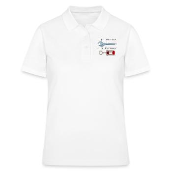 clef anglaise bretonne humour drole alcool tire bo - Polo Femme - blanc - Devant - Ailine (174cm)
