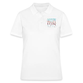 astrophysics spaceship birthday humor present - Frauen Polo Shirt - Weiß - Vorne - Ailine (174cm)