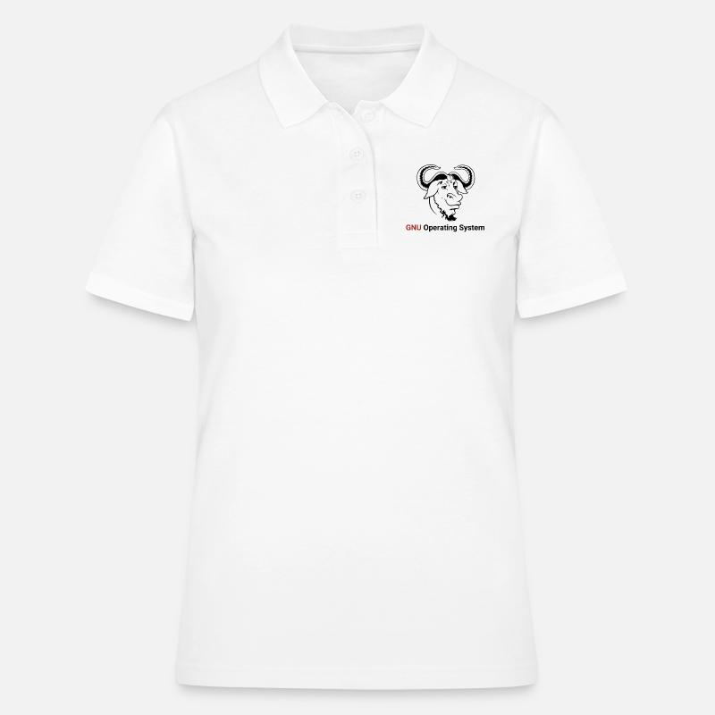GNU Operating System - Women's Polo Shirt - white
