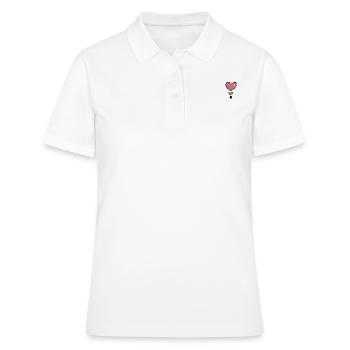 Herzen Herz - Frauen Polo Shirt - Weiß - Vorne - Ailine (174cm)