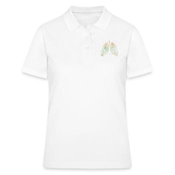 Organe poumon - Polo Femme - blanc - Devant - Ailine (174cm)