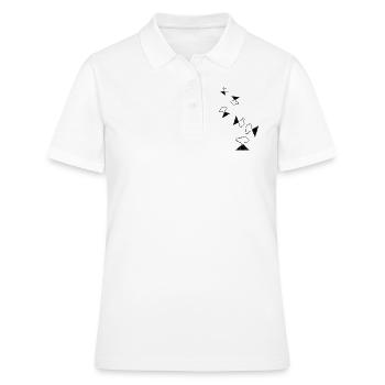 Icône de volcan - Polo Femme - blanc - Devant - Ailine (174cm)