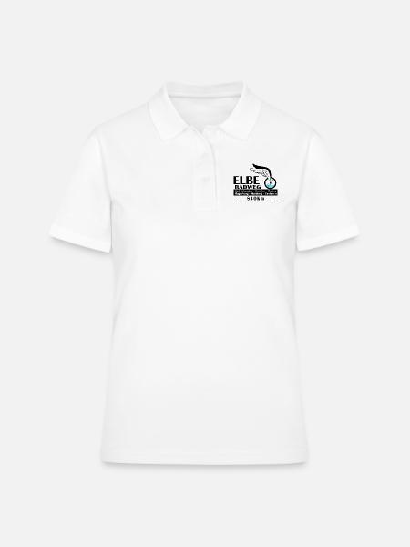 Elbe Radweg - Frauen Polo Shirt - Weiß