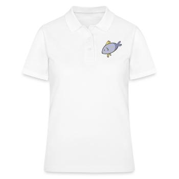 Poisson - Polo Femme - blanc - Devant - Ailine (174cm)