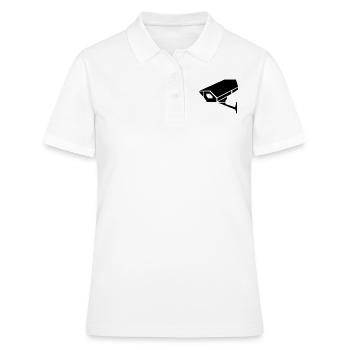 Caméra de surveillance - Polo Femme - blanc - Devant - Ailine (174cm)