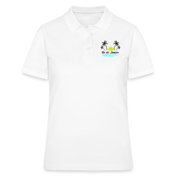 rio de janeiro - Frauen Polo Shirt - Weiß - Vorne - Ailine (174cm)