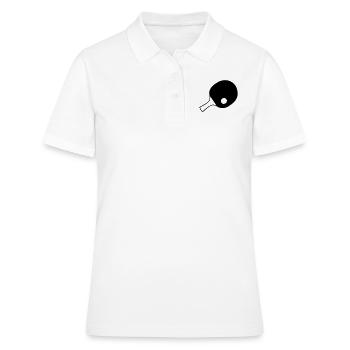 Raquettes de tennis de table, tennis de table - Polo Femme - blanc - Devant - Ailine (174cm)