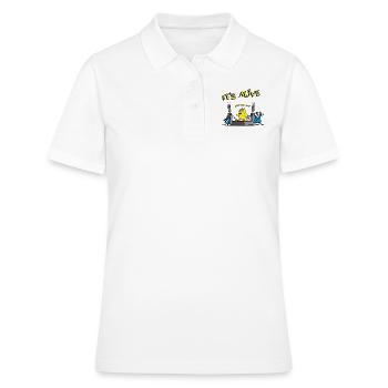 its_alive_chick_b - Polo Femme - blanc - Devant - Ailine (174cm)